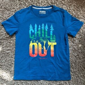 Boy’s Eddie Bauer ‘Chill Out’ Tee; Size M (10/12); Blue